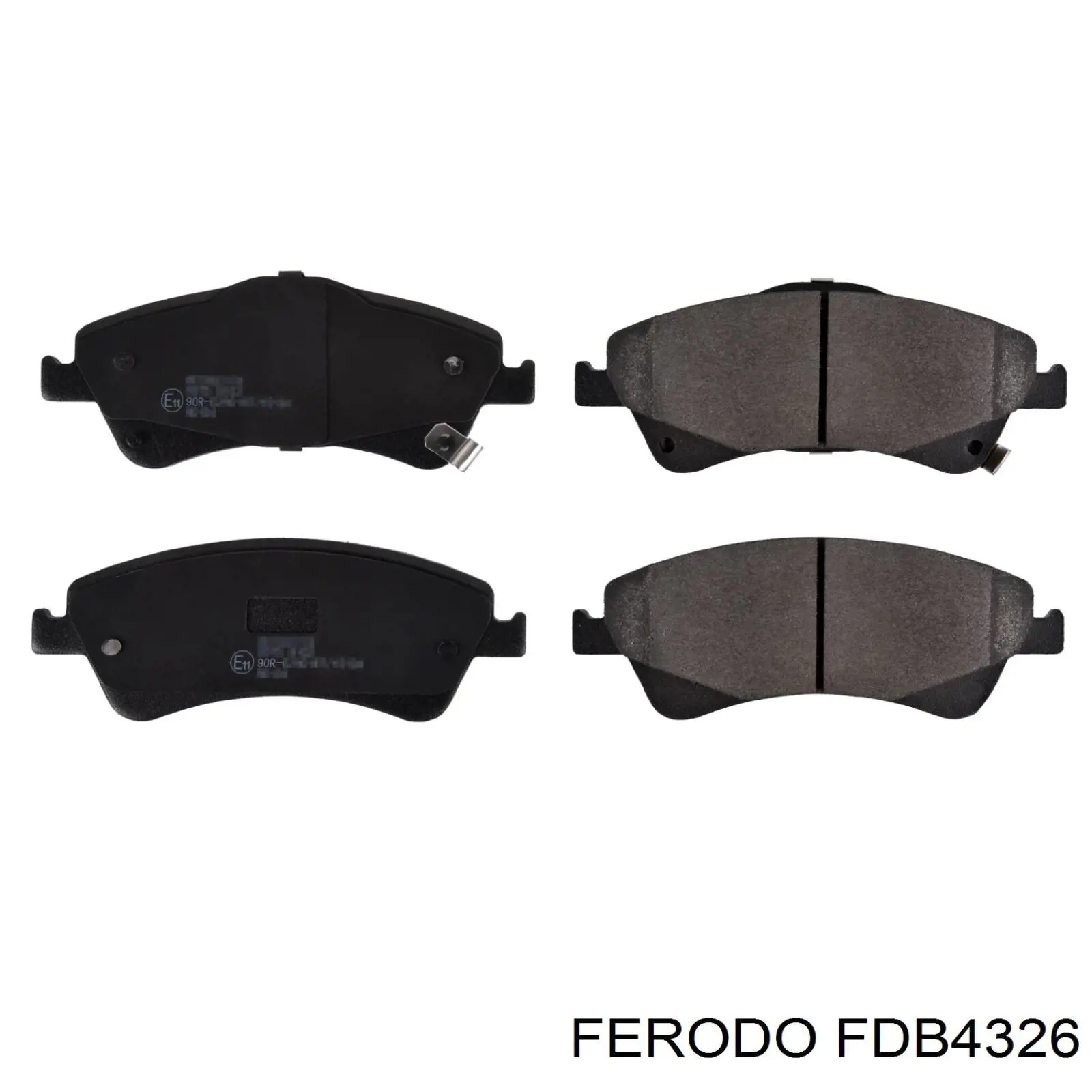 FDB4326 Ferodo колодки тормозные передние дисковые