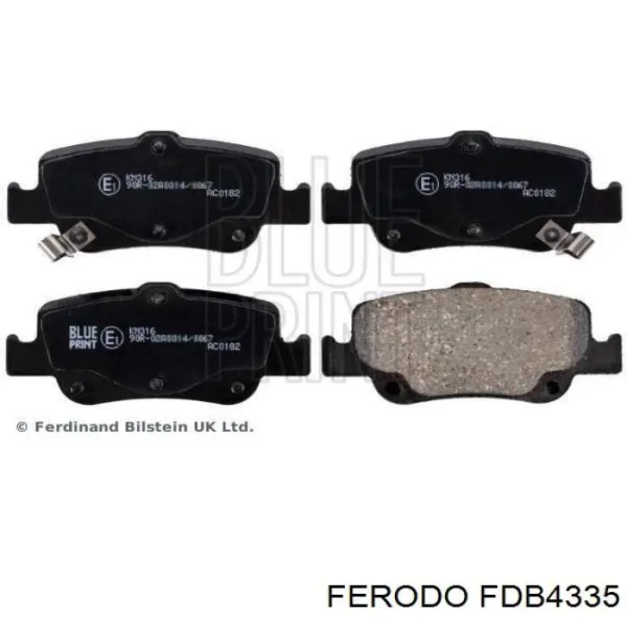 Задние дисковые колодки Ferodo FDB4335