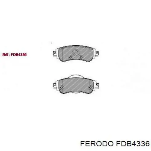 Колодки Ferodo FDB4336 цена, от 39.09 USD