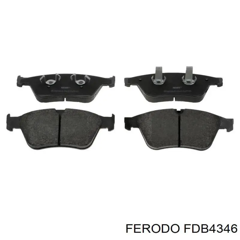 FDB4346 Ferodo колодки тормозные передние дисковые