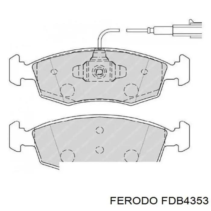 Колодки Ferodo FDB4353 цена, от 32.96 USD