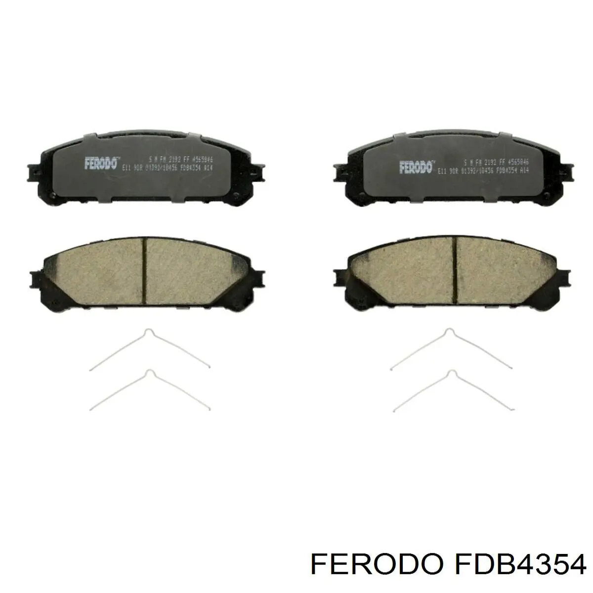 FDB4354 Ferodo колодки тормозные передние дисковые