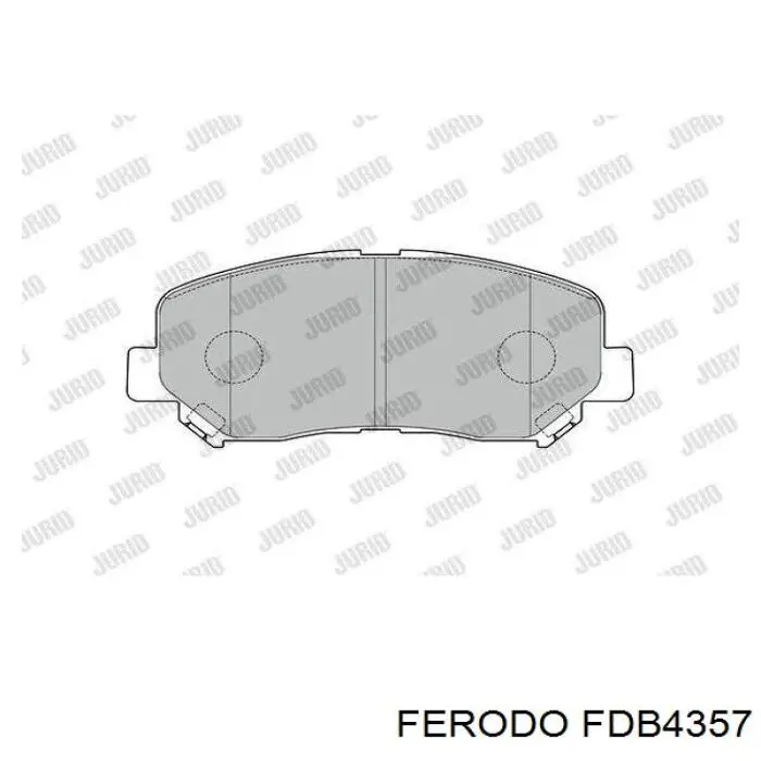 Pastillas de freno delanteras FDB4357 Ferodo