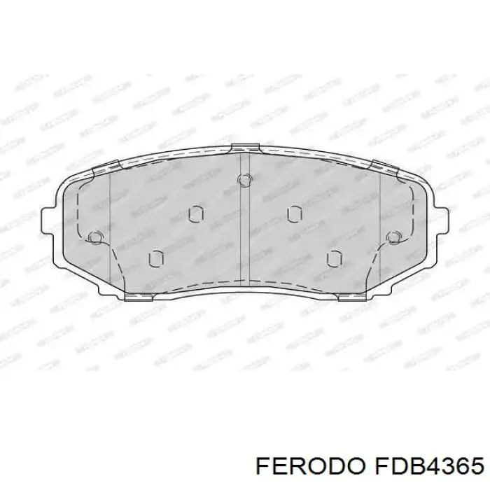 Pastillas de freno delanteras FDB4365 Ferodo