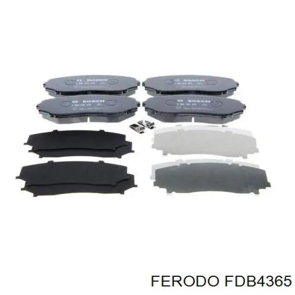 Передние тормозные колодки FDB4365 Ferodo