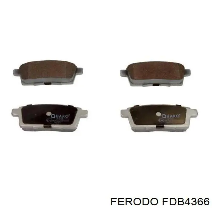 Pastillas de freno traseras FDB4366 Ferodo