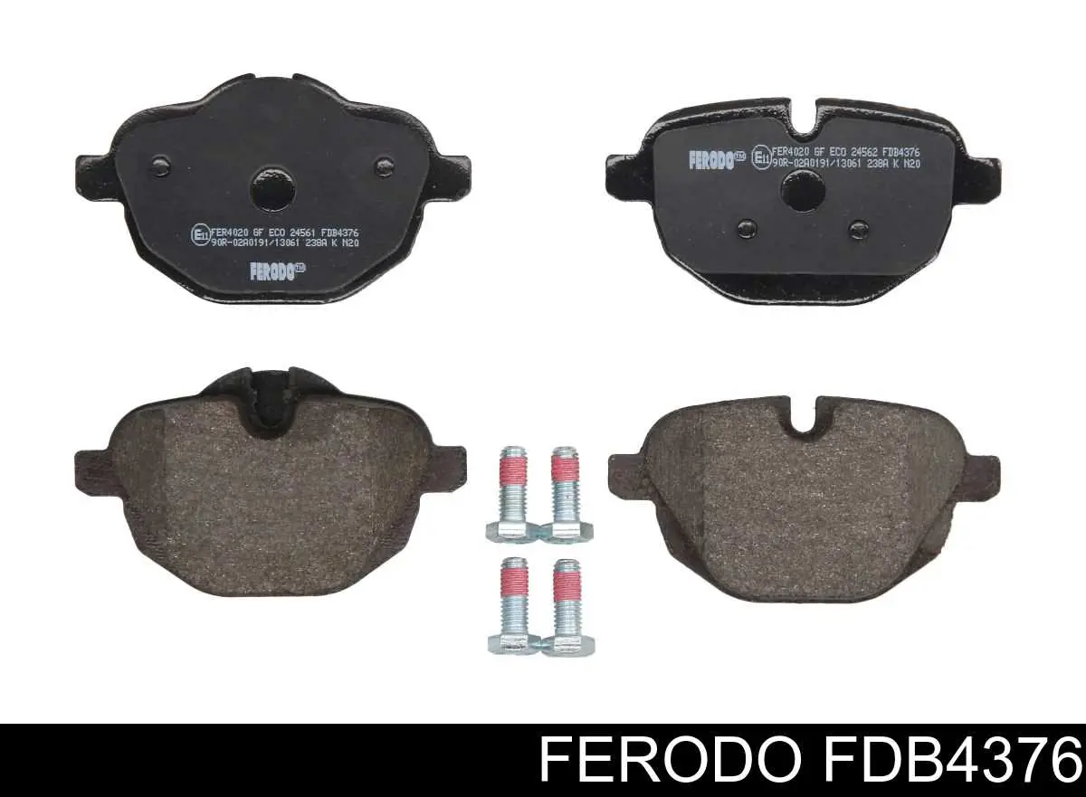 FDB4376 Ferodo колодки тормозные задние дисковые