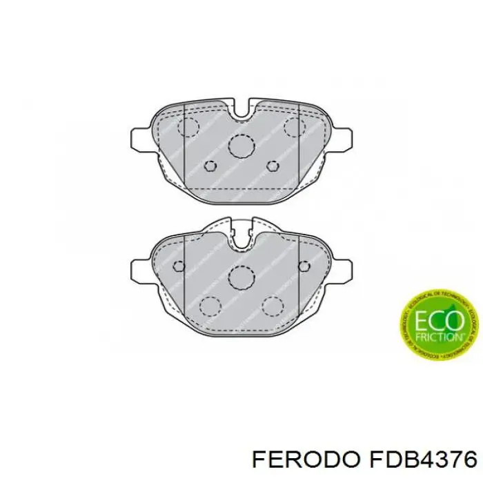 Задние дисковые колодки Ferodo FDB4376