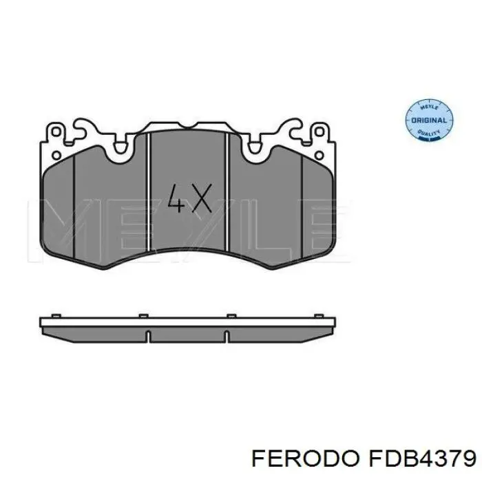 Передние тормозные колодки FDB4379 Ferodo