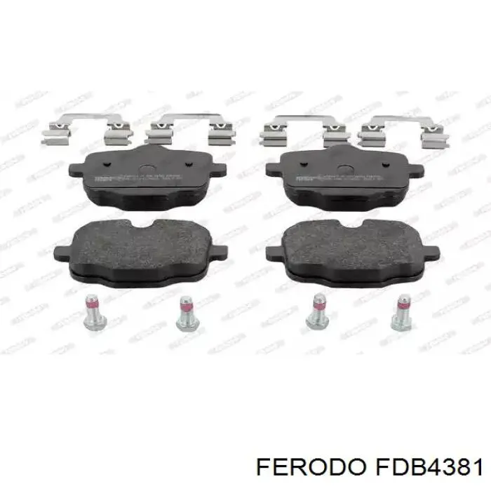 FDB4381 Ferodo колодки тормозные задние дисковые
