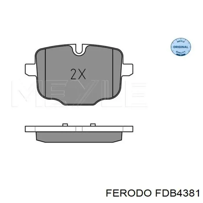 Задние дисковые колодки Ferodo FDB4381