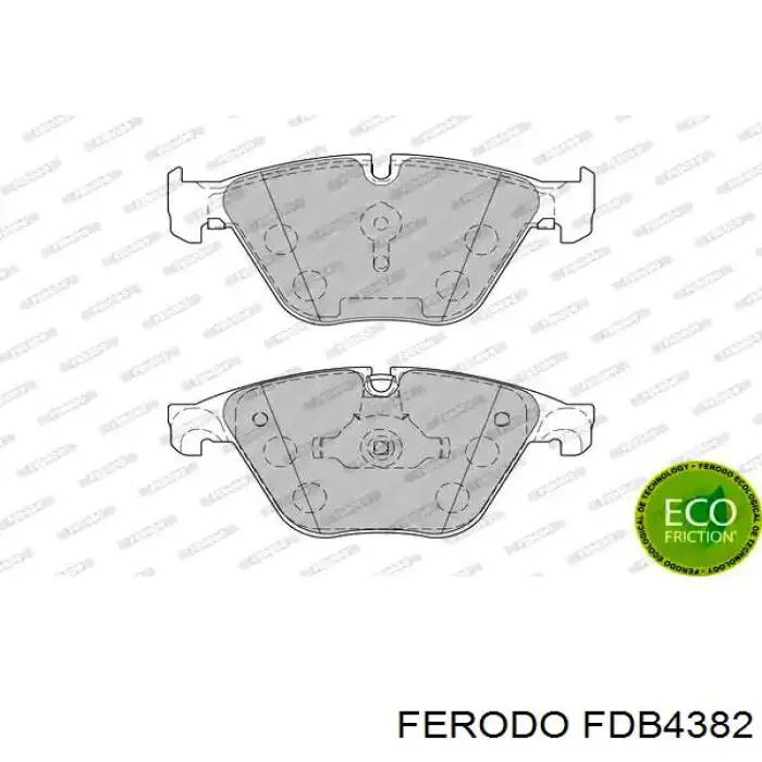 FDB4382 Ferodo колодки тормозные передние дисковые