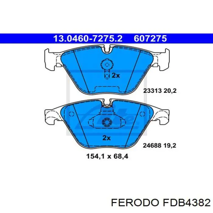 Тормозные колодки Ferodo FDB4382
