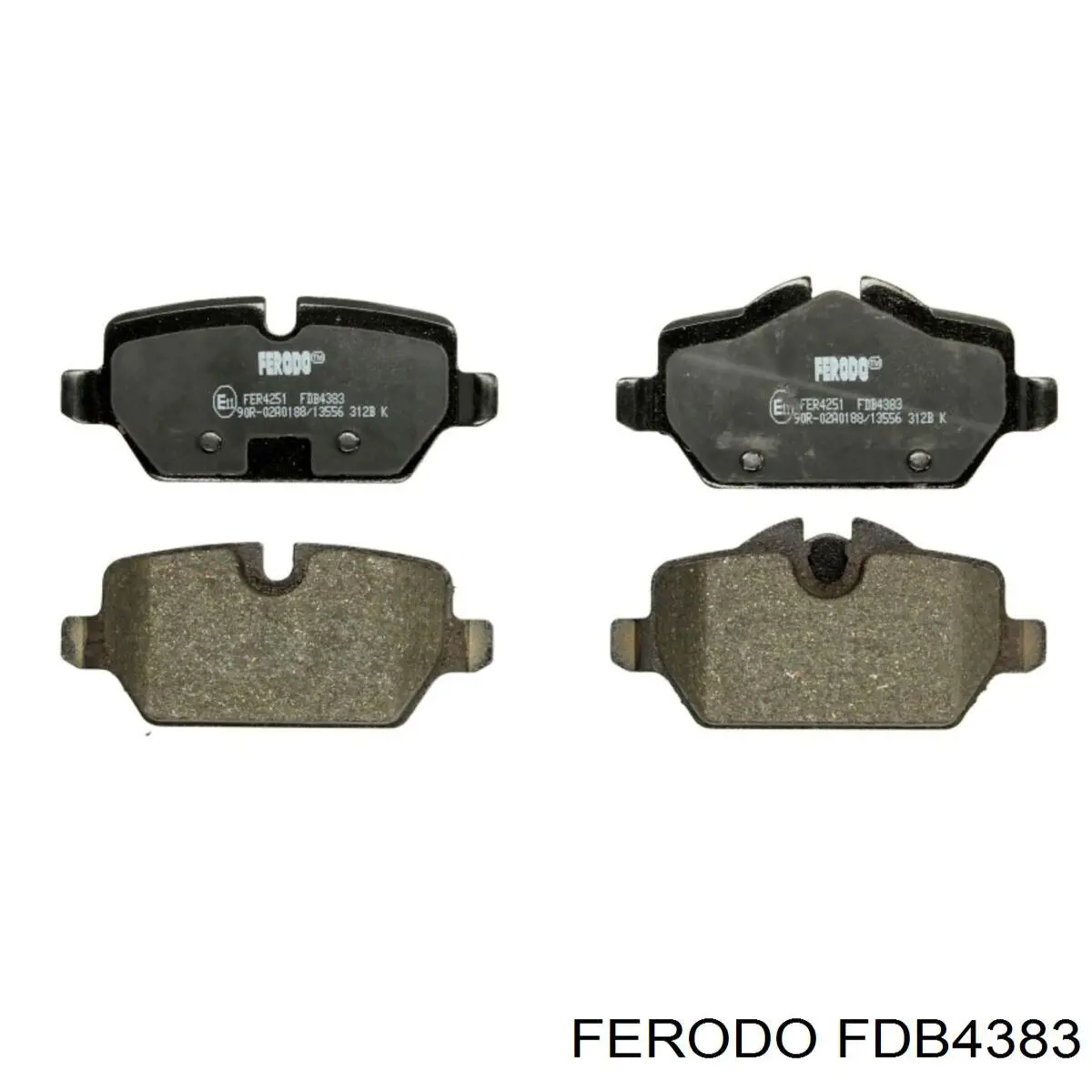 FDB4383 Ferodo колодки тормозные задние дисковые