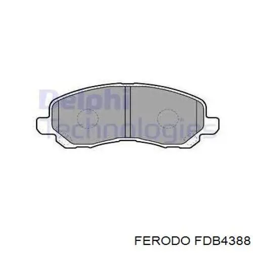 Передние тормозные колодки FDB4388 Ferodo