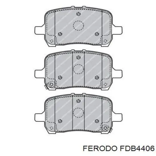 Pastillas de freno delanteras FDB4406 Ferodo