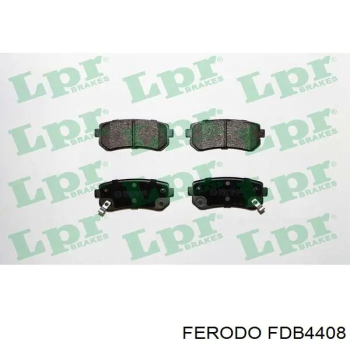 FDB4408 Ferodo Колодки тормозные дисковые комплект