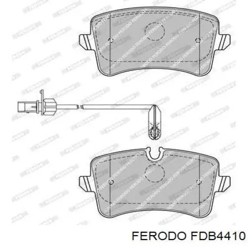 Задние тормозные колодки FDB4410 Ferodo