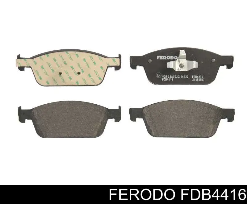 FDB4416 Ferodo колодки тормозные передние дисковые
