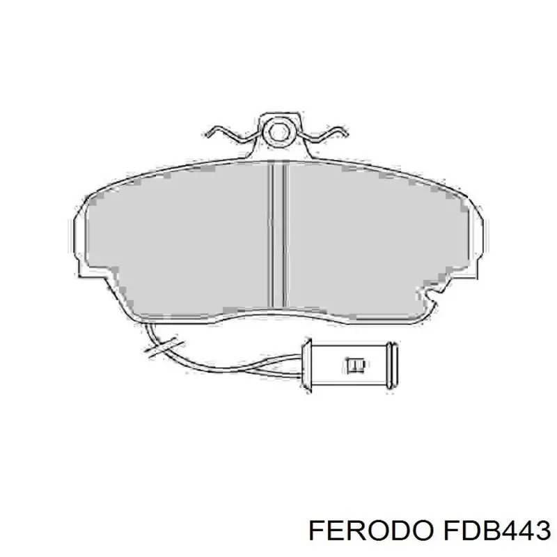 FDB443 Ferodo колодки тормозные передние дисковые