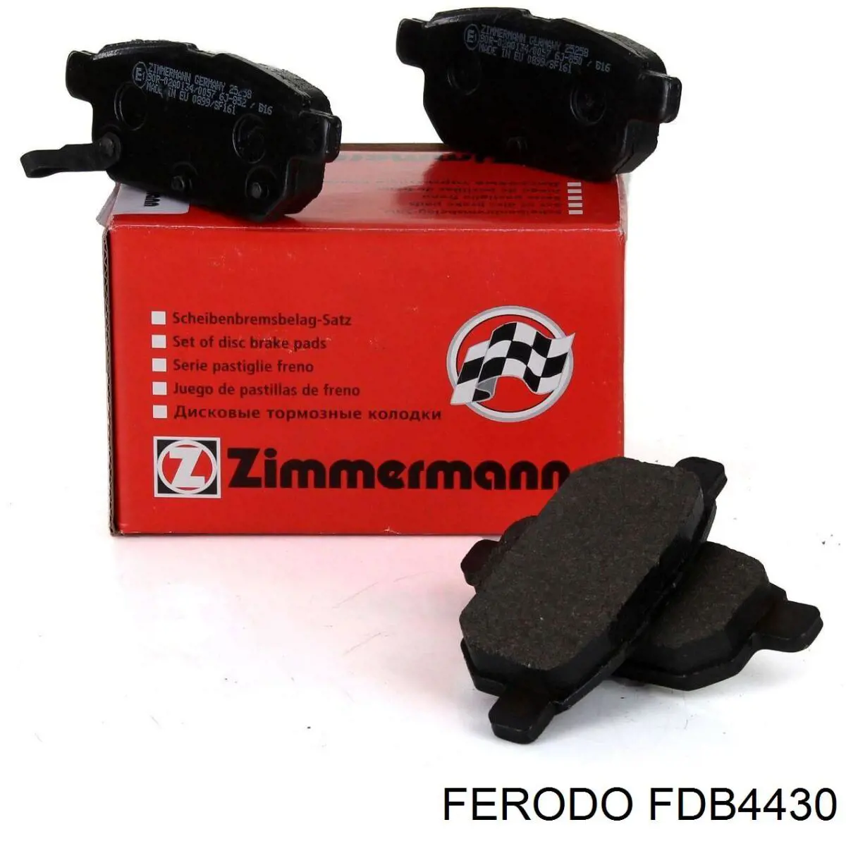 Купить FDB4430 Ferodo Колодки тормозные задние, дисковые