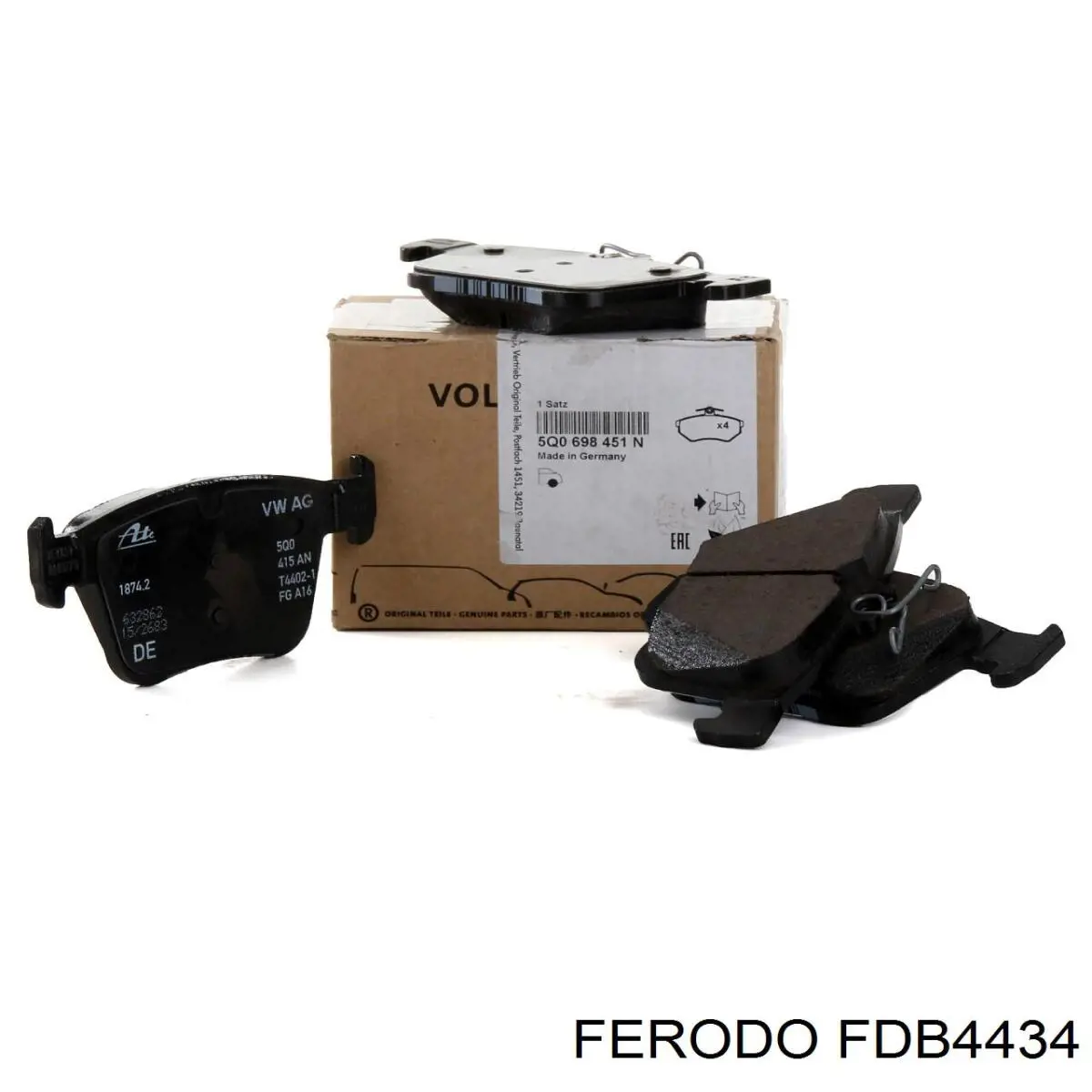 Задние тормозные колодки FDB4434 Ferodo