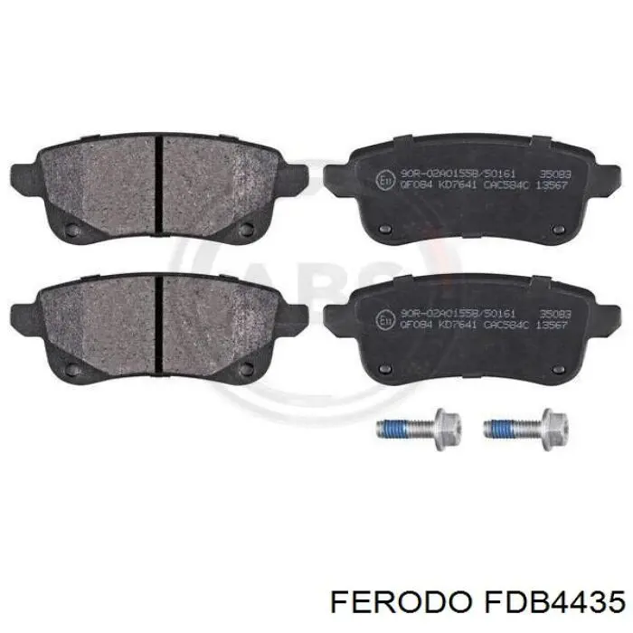Купить FDB4435 Ferodo Колодки тормозные задние, дисковые