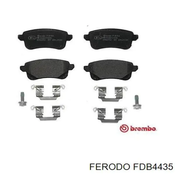 FDB4435 Ferodo Колодки тормозные дисковые комплект