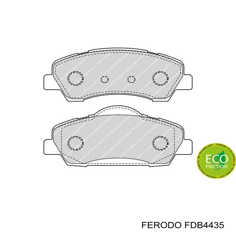 Задние дисковые колодки Ferodo FDB4435