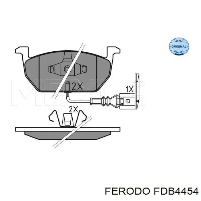 Тормозные колодки Ferodo FDB4454