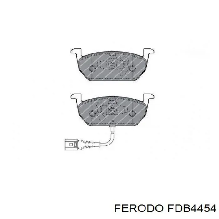 Купить FDB4454 Ferodo Колодки тормозные