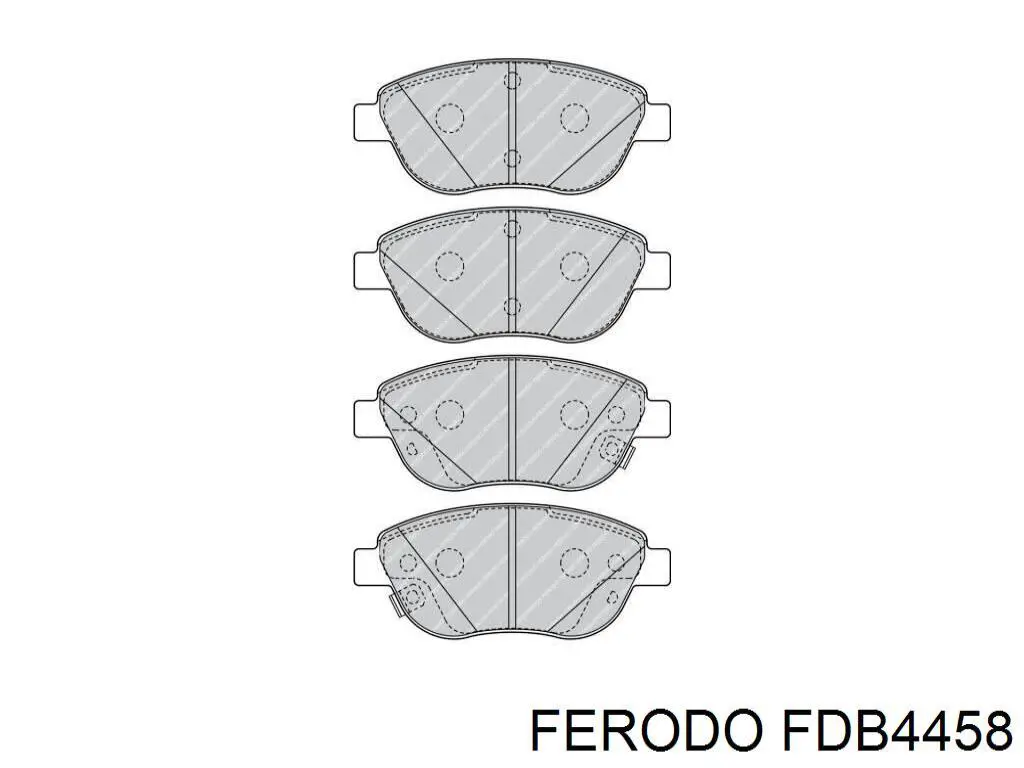 Колодки Ferodo FDB4458 цена, от 39.74 USD