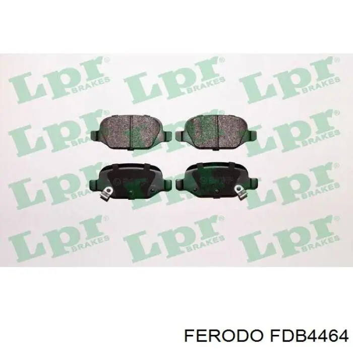 Задние тормозные колодки FDB4464 Ferodo