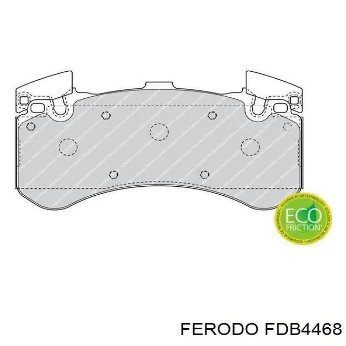 Передние тормозные колодки FDB4468 Ferodo