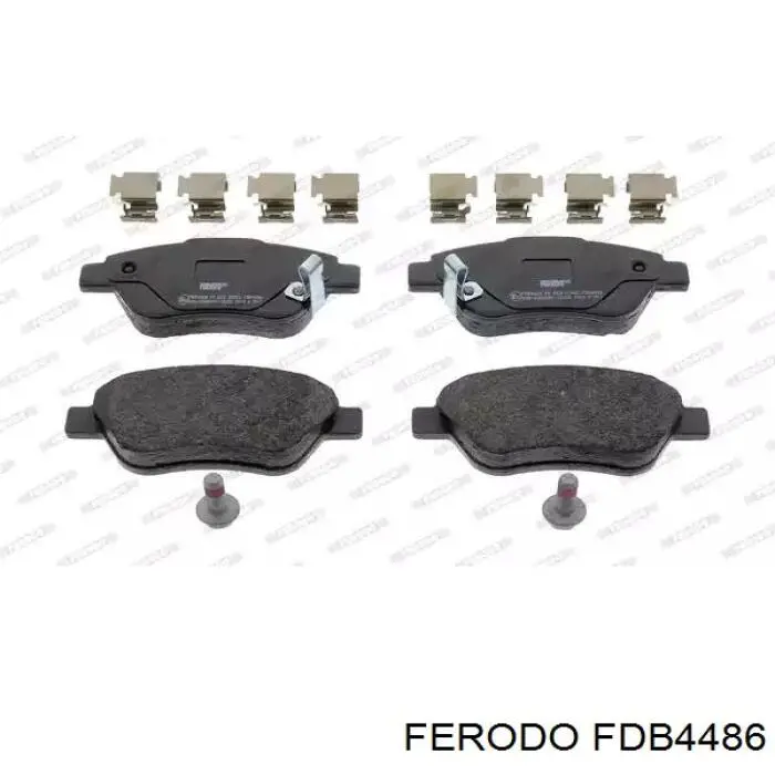 FDB4486 Ferodo колодки тормозные передние дисковые