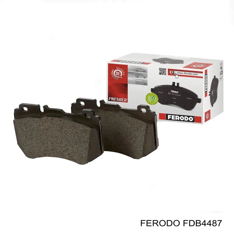 Задние тормозные колодки FDB4487 Ferodo