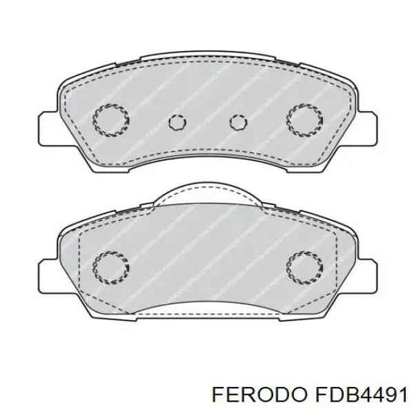 Колодки Ferodo FDB4491 цена, от 33.46 USD