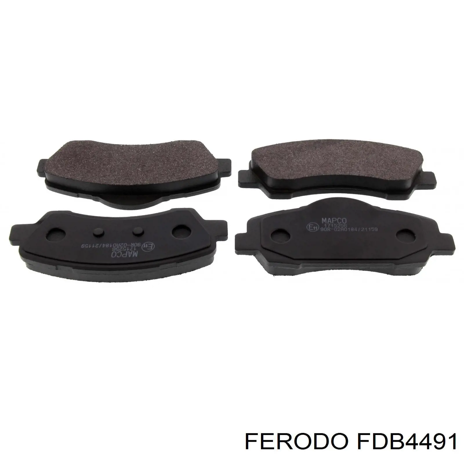 Передние тормозные колодки FDB4491 Ferodo