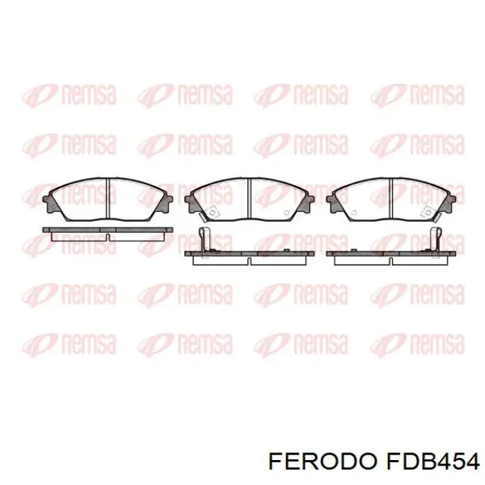 FDB454 Ferodo колодки тормозные передние дисковые
