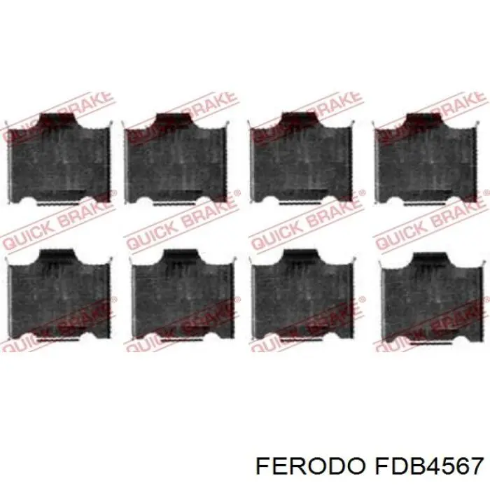 Pastillas de freno delanteras FDB4567 Ferodo