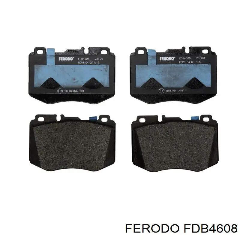 FDB4608 Ferodo sapatas do freio dianteiras de disco