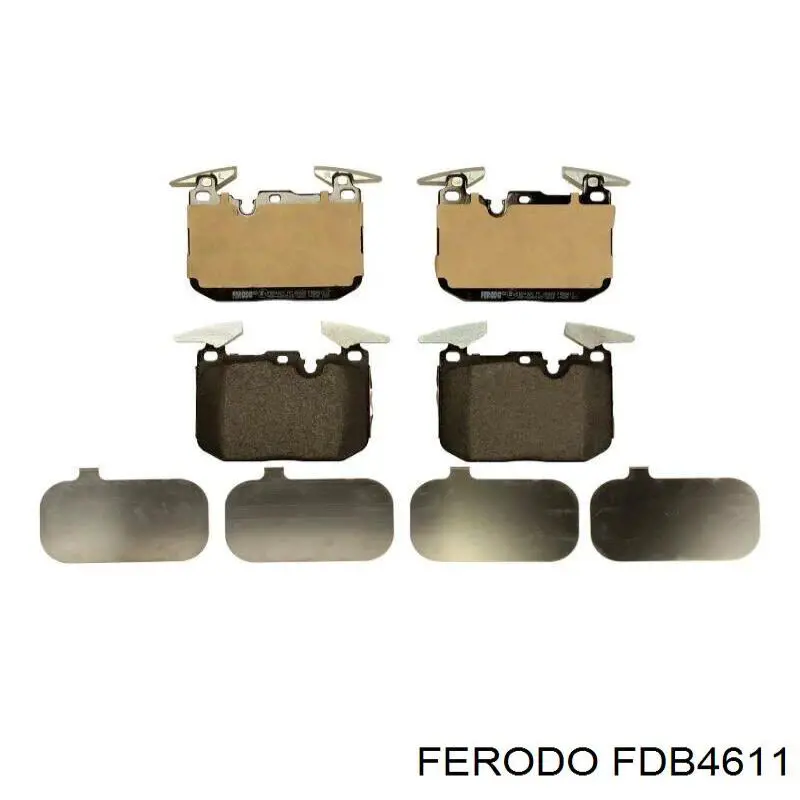 Pastillas de freno delanteras FDB4611 Ferodo