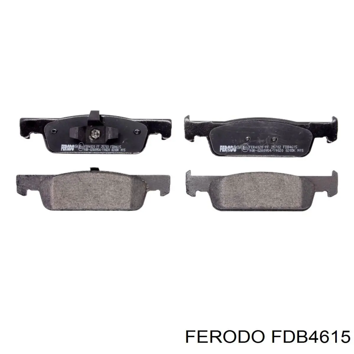 Pastillas de freno delanteras FDB4615 Ferodo