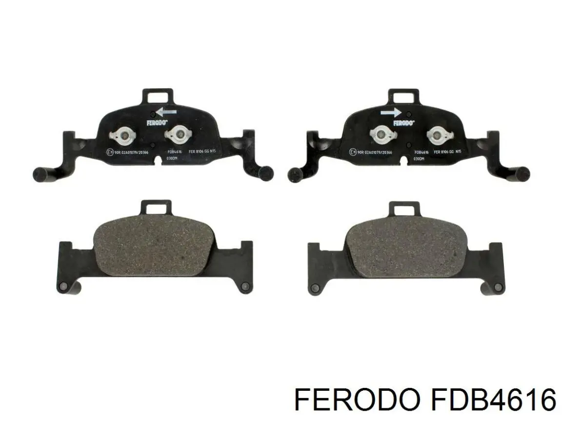 Pastillas de freno delanteras FDB4616 Ferodo