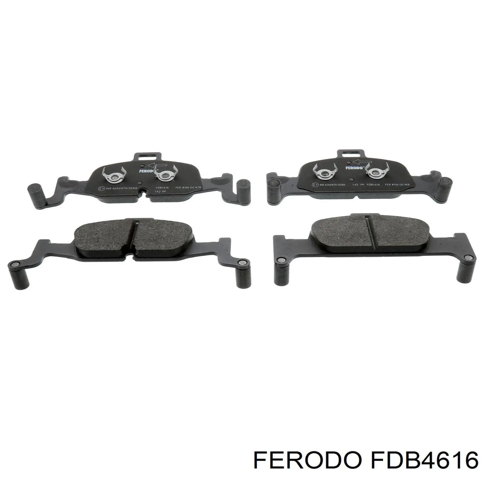 Передние тормозные колодки FDB4616 Ferodo