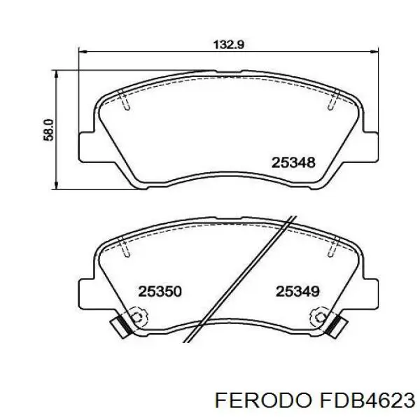 Купить FDB4623 Ferodo Колодки тормозные