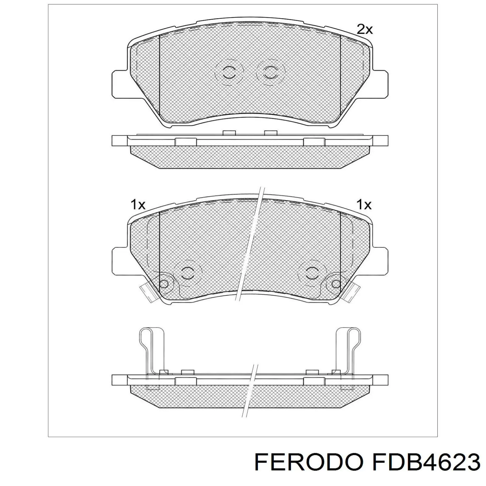 Тормозные колодки Ferodo FDB4623