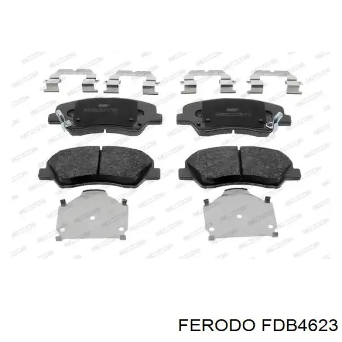 FDB4623 Ferodo sapatas do freio dianteiras de disco