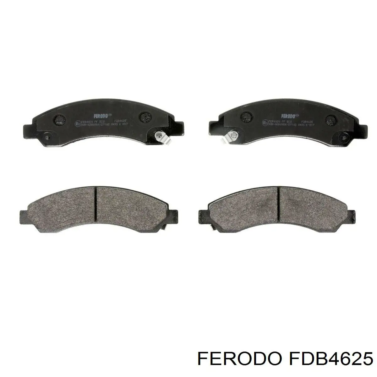 FDB4625 Ferodo колодки тормозные передние дисковые