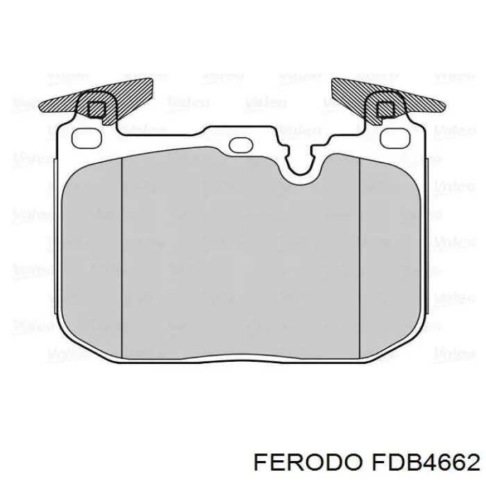 Передние тормозные колодки FDB4662 Ferodo